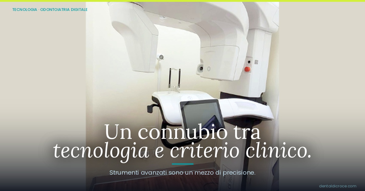 Dental imaging machine (CBCT/3D X-ray) in a clinic treatment room, with a touchscreen console nearby, used for dental radiography.