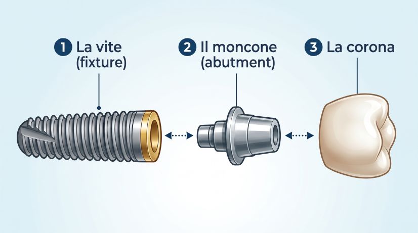 Struttura impianto dentale